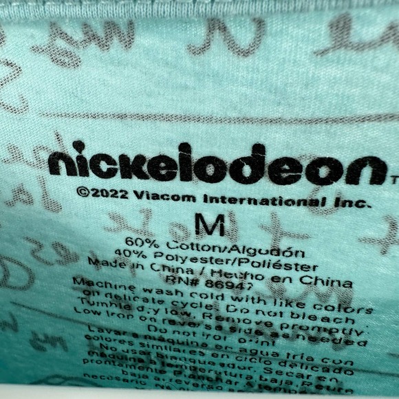 Hey Arnold nickelodeon size medium short sleeve t-shirt blue black yellow - Picture 4 of 4